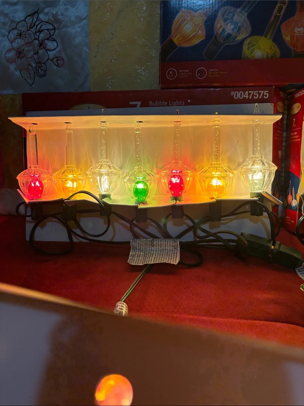 Vintage Holiday Living 7ct Bubble Lights Lot!